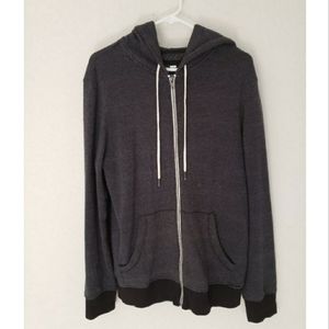 PacSun On The Byas grey zip up hoodie M